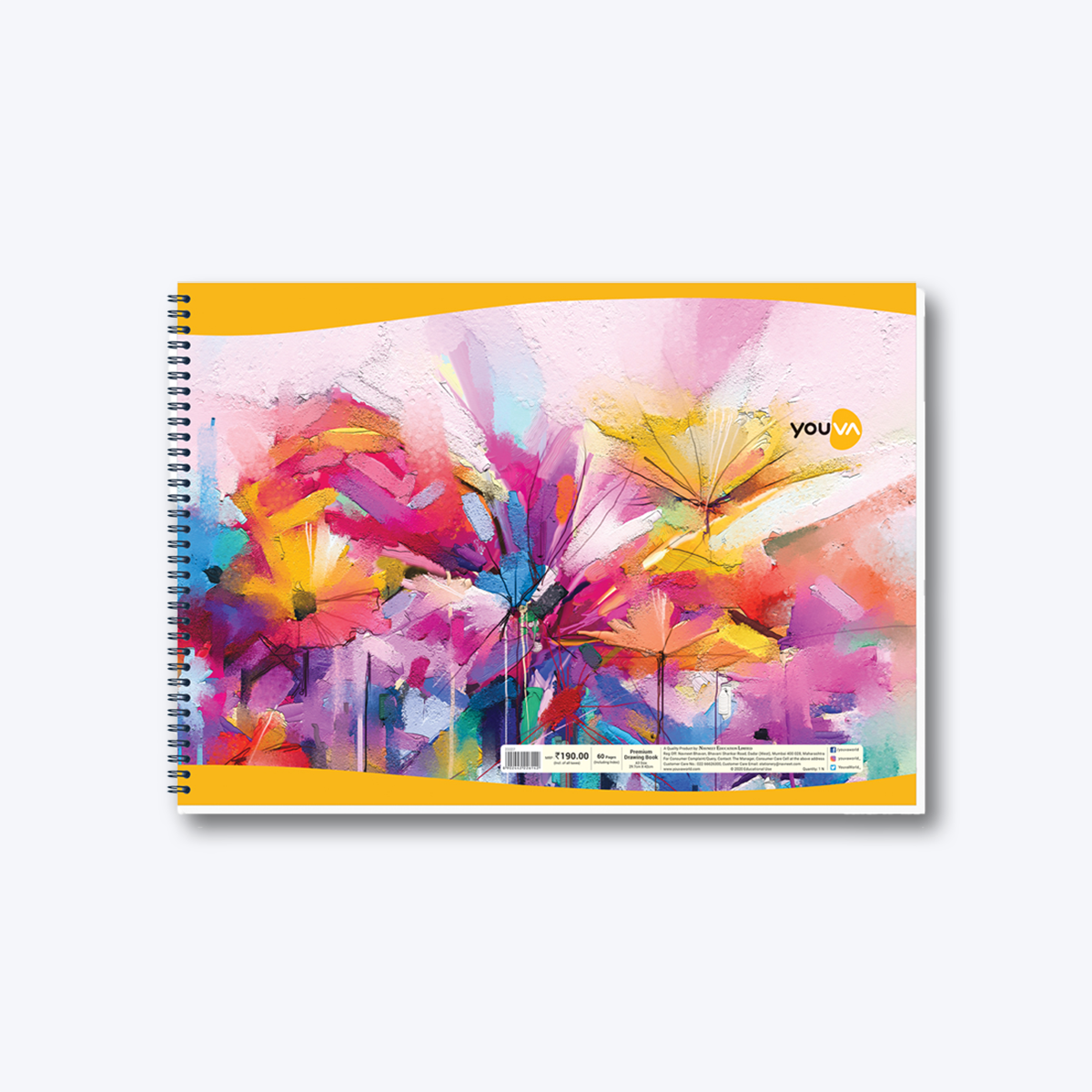 Water Colour Wire-O Drawing Book- 300GSM - Anupam Stationery